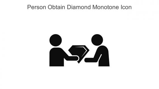 Person Obtain Diamond Monotone Icon In Powerpoint Pptx Png And Editable Eps Format