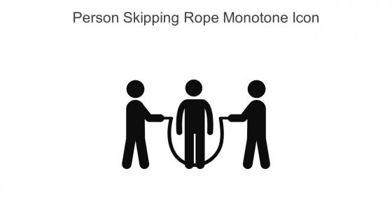 Person Skipping Rope Monotone Icon In Powerpoint Pptx Png And Editable Eps Format
