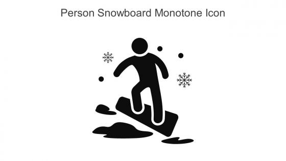 Person Snowboard Monotone Icon In Powerpoint Pptx Png And Editable Eps Format