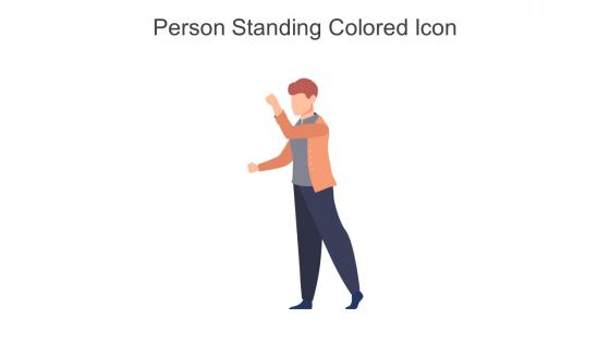 Person Standing Colored Icon In Powerpoint Pptx Png And Editable Eps Format