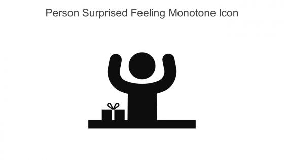 Person Surprised Feeling Monotone Icon In Powerpoint Pptx Png And Editable Eps Format