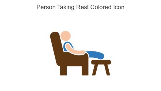 Person Taking Rest Colored Icon In Powerpoint Pptx Png And Editable Eps Format