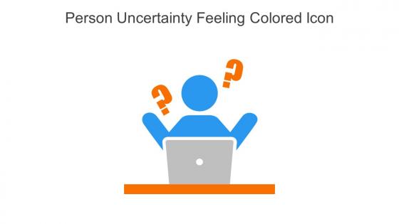 Person Uncertainty Feeling Colored Icon In Powerpoint Pptx Png And Editable Eps Format