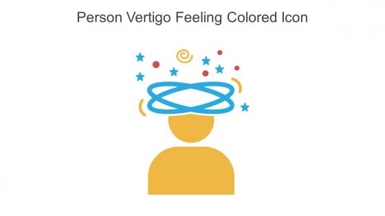 Person Vertigo Feeling Colored Icon In Powerpoint Pptx Png And Editable Eps Format