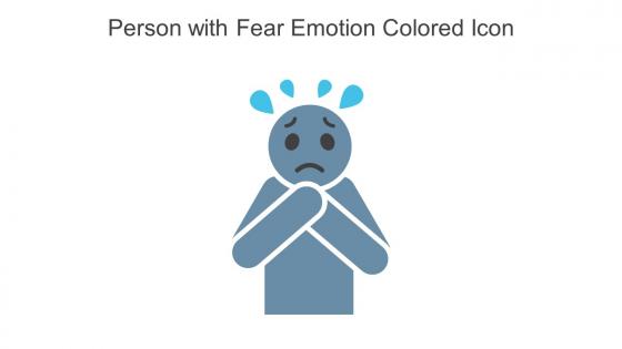 Person With Fear Emotion Colored Icon In Powerpoint Pptx Png And Editable Eps Format