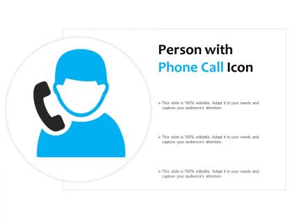 Person with phone call icon