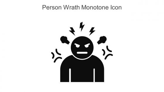 Person Wrath Monotone Icon In Powerpoint Pptx Png And Editable Eps Format