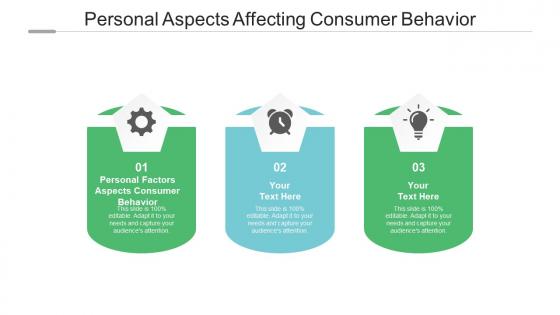 Personal aspects affecting consumer behavior ppt powerpoint presentation visual aids icon cpb