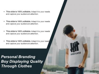 Personal branding boy displaying quality through clothes