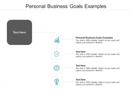 Personal business goals examples ppt powerpoint presentation infographic template clipart cpb