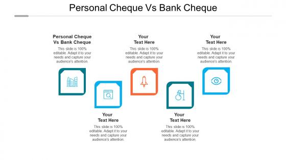 Personal cheque vs bank cheque ppt powerpoint presentation file clipart images cpb