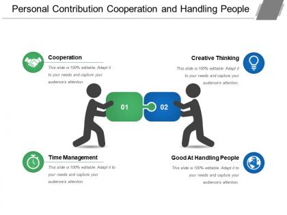 Personal contribution cooperation and handling people