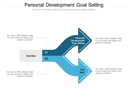 Personal development goal setting ppt powerpoint presentation gallery slide portrait cpb