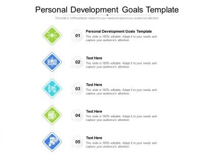 Personal development goals template ppt powerpoint presentation show guidelines cpb