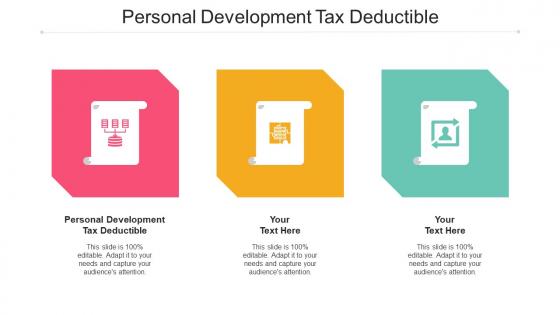 Personal Development Tax Deductible Ppt Powerpoint Presentation Slides Cpb