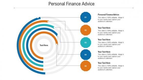 Personal finance advice ppt powerpoint presentation visual aids infographic cpb