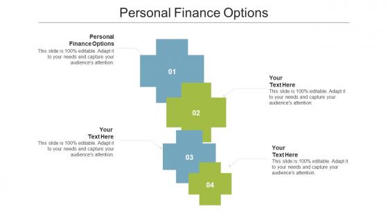 Personal finance options ppt powerpoint presentation layouts example topics cpb