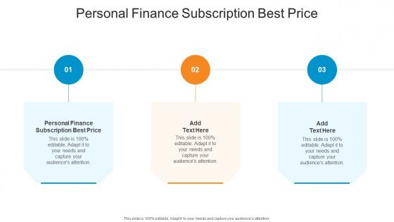 Personal Finance Subscription Best Price In Powerpoint And Google Slides Cpb