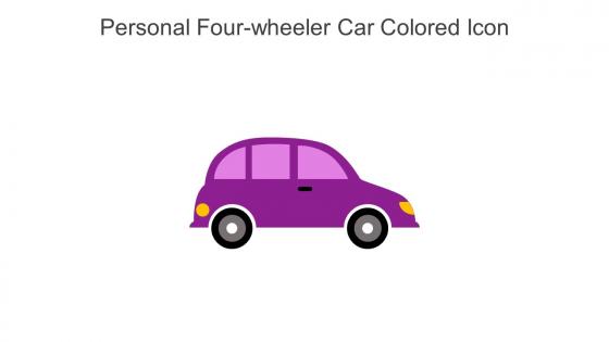 Personal Four Wheeler Car Colored Icon In Powerpoint Pptx Png And Editable Eps Format
