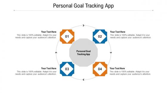 Personal goal tracking app ppt powerpoint presentation outline sample cpb