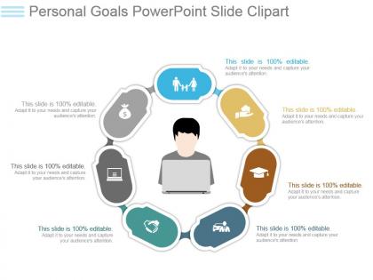 Personal goals powerpoint slide clipart