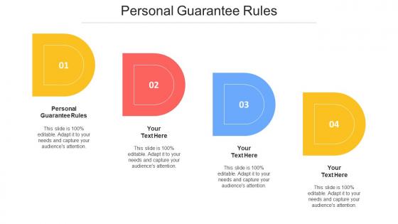 Personal Guarantee Rules Ppt Powerpoint Presentation Infographic Template Slide Download Cpb