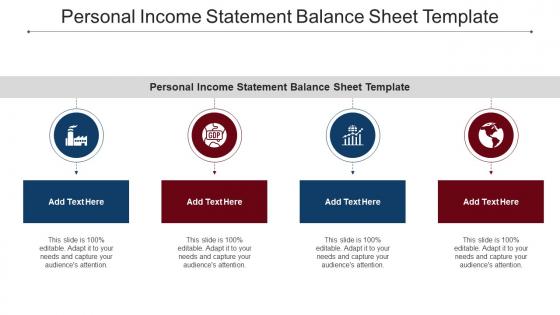 Personal Income Statement Balance Sheet Template Ppt Professional Rules Cpb