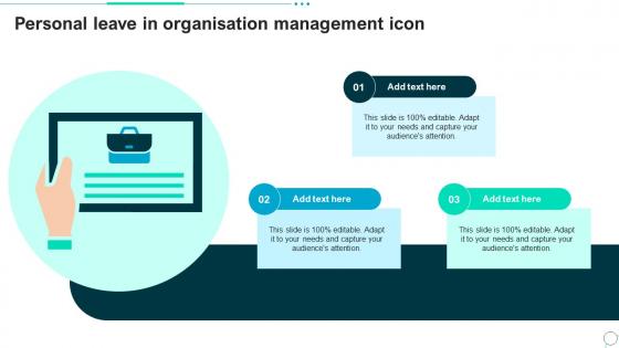 Personal Leave In Organisation Management Icon