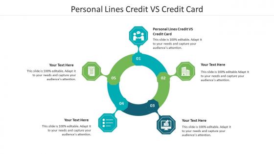 Personal lines credit vs credit card ppt powerpoint demonstration cpb