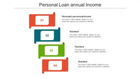 Personal loan annual income ppt powerpoint presentation outline rules cpb