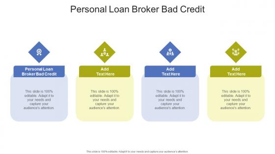 Personal Loan Broker Bad Credit In Powerpoint And Google Slides Cpb