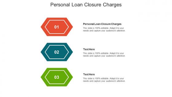 Personal loan closure charges ppt powerpoint presentation portfolio display cpb