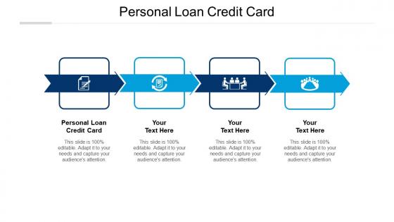 Personal loan credit card ppt powerpoint presentation layouts templates cpb