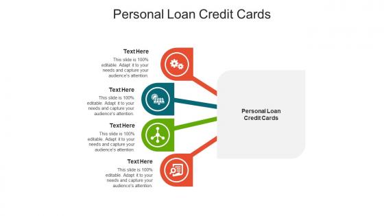 Personal loan credit cards ppt powerpoint presentation slides diagrams cpb