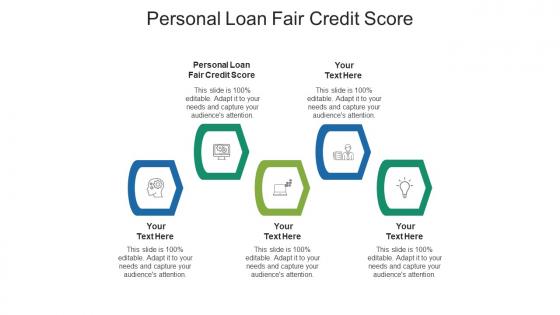 Personal loan fair credit score ppt powerpoint presentation infographics graphics cpb