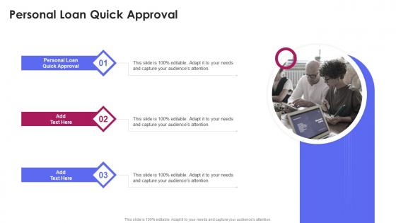 Personal Loan Quick Approval In Powerpoint And Google Slides Cpb