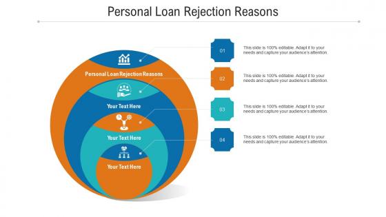 Personal loan rejection reasons ppt powerpoint presentation inspiration layout cpb