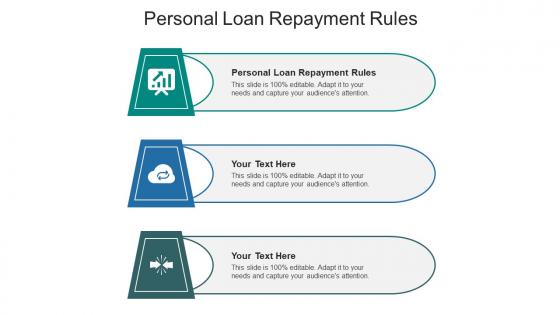 Personal loan repayment rules ppt powerpoint presentation model graphics template cpb