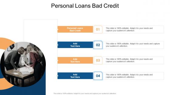 Personal Loans Bad Credit In Powerpoint And Google Slides Cpb
