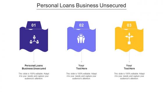 Personal Loans Business Unsecured Ppt Powerpoint Presentationmodel Brochure Cpb