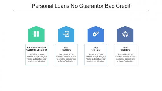 Personal loans no guarantor bad credit ppt powerpoint presentation portfolio cpb