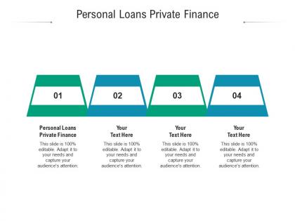 Personal loans private finance ppt powerpoint presentation layouts images cpb