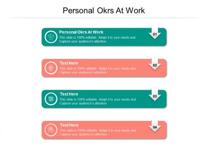 Personal okrs at work ppt powerpoint presentation infographic template design inspiration cpb