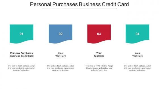 Personal Purchases Business Credit Card Ppt Powerpoint Presentation Ideas Template Cpb