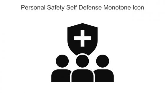 Personal Safety Self Defense Monotone Icon In Powerpoint Pptx Png And Editable Eps Format