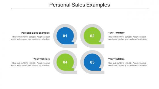 Personal Sales Examples Ppt Powerpoint Presentation Ideas Graphics Template Cpb