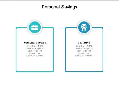 Personal savings ppt powerpoint presentation summary graphics pictures cpb