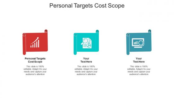 Personal targets cost scope ppt powerpoint presentation model master slide cpb