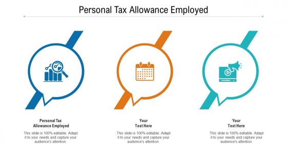 Personal tax allowance employed ppt powerpoint presentation icon cpb