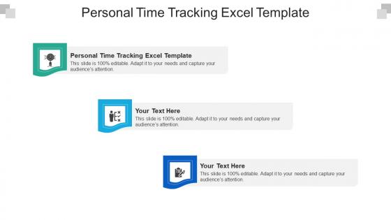Personal time tracking excel template ppt powerpoint presentation show slide cpb
